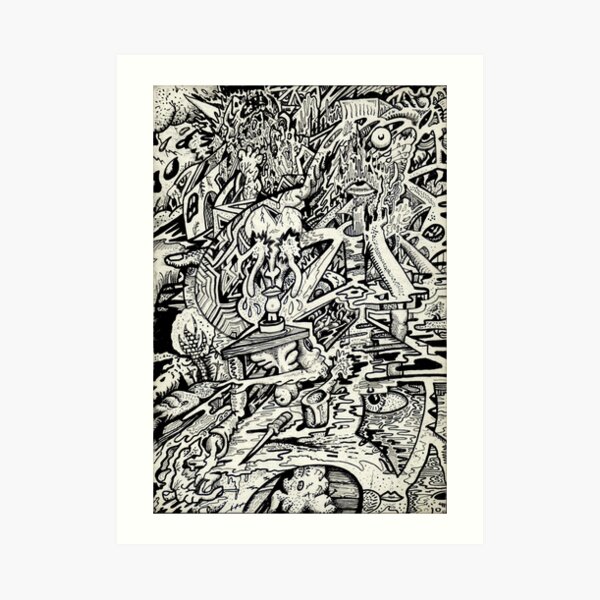 The Adept, or a freakish transfiguration. Art Print