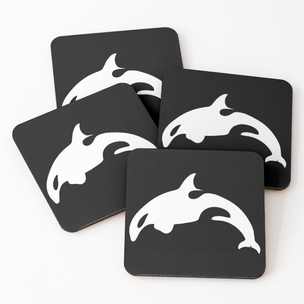 Artikelvorschau, Orca-Killerwal-Weiß-Silhouette-Grafik entworfen und verkauft von Typeglyphs.