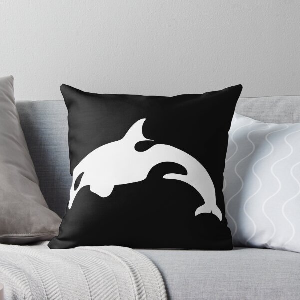 Artikelvorschau, Orca-Killerwal-Weiß-Silhouette-Grafik entworfen und verkauft von Typeglyphs.