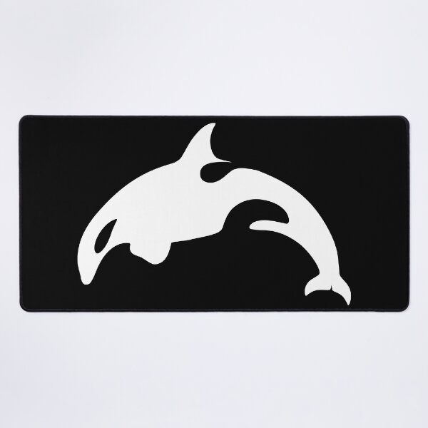 Artikelvorschau, Orca-Killerwal-Weiß-Silhouette-Grafik entworfen und verkauft von Typeglyphs.