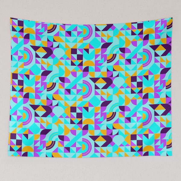 Item preview, geometric colorful patterns conceptual Art - Abstract Neo Geo graphic design designed and sold by Design Repo.