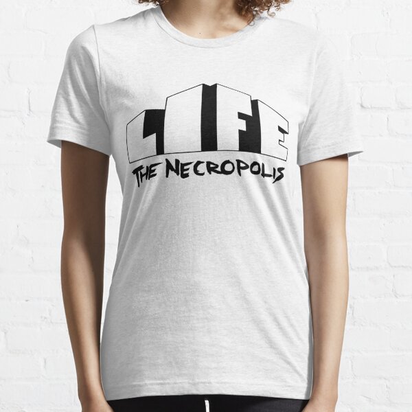 Life The Necropolis Logo White.  Essential T-Shirt
