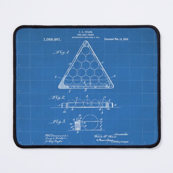 Item preview, Pool Patent - Billiards Art - Blueprint designed and sold by patentpress.