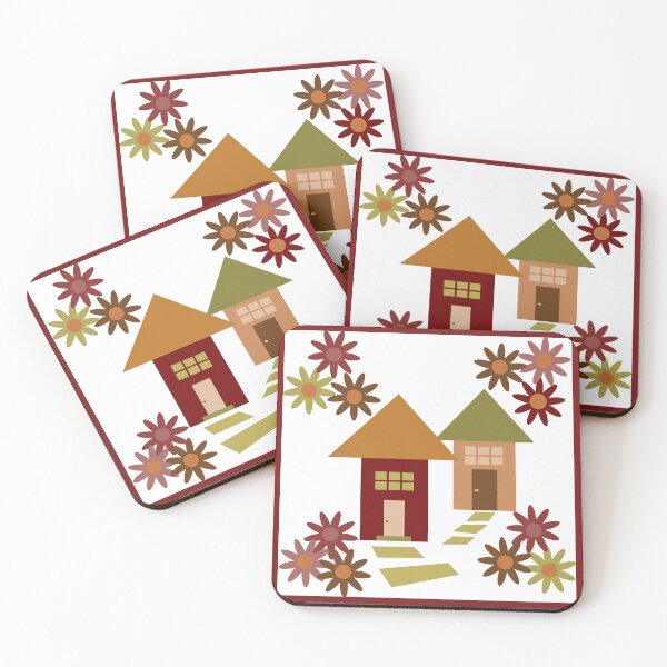 Item preview, Tiny town in fall designed and sold by FrancesPoff.