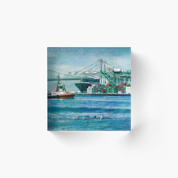 Artikelvorschau, Sonniger Nachmittag im Hafen von Los Angeles entworfen und verkauft von Art in Nature.