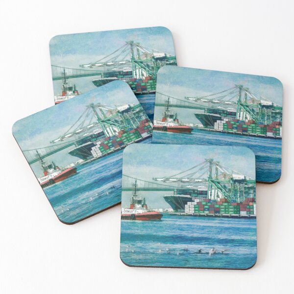 Item preview, Sunny afternoon in the Port of Los Angeles designed and sold by Art in Nature.