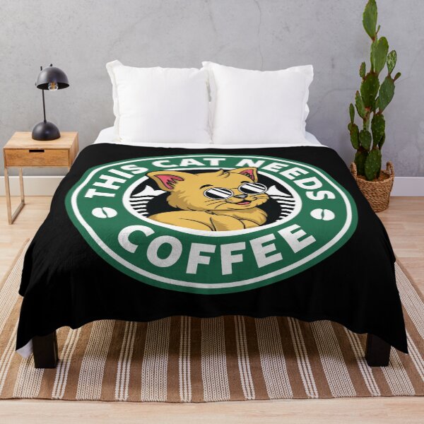 Item preview, Cat Needs Coffee designed and sold by spacedowl.