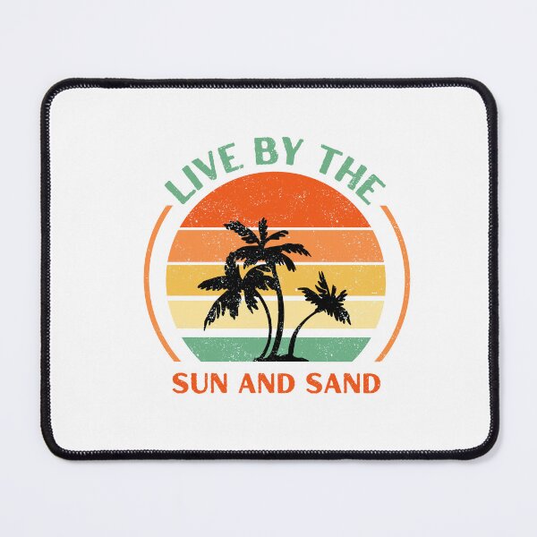 Item preview, LIVE BY THE SUN AND SAND SUNSET BEACH AND PALM TREES DESIGN designed and sold by appareltolove.
