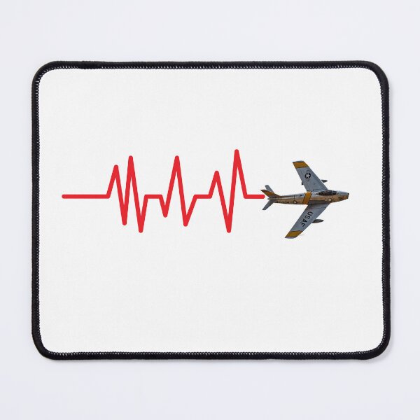 Item preview, F86 Sabre You Make My Heart Beat designed and sold by mydesignsbylar.