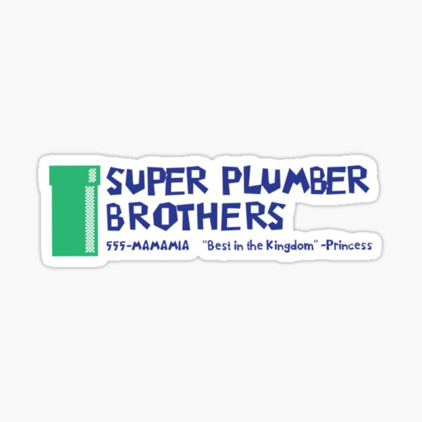 Super Plumber Brothers Sticker