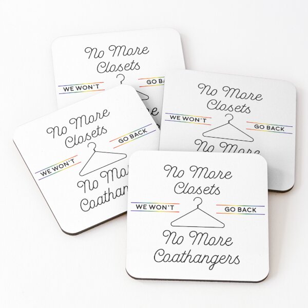 Item preview, No More Closets, No More Coathangers (Black Text) designed and sold by Elly-Barber.