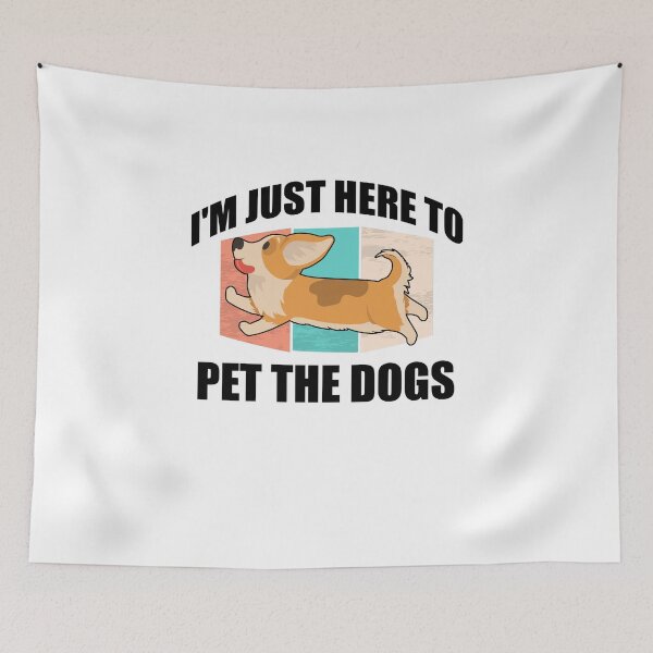 Item preview, puppy love Dad, i'm just here to pet the dogs designed and sold by yssnyd.