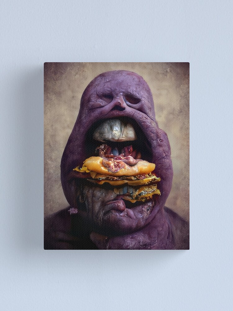 januar Odds foredrag Grimace: Fast Food Pop Art by Titus Creations" Canvas Print for Sale by  tituscreations | Redbubble