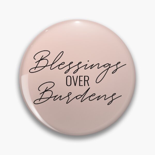 Item preview, Blessings Over Burdens Text in Black designed and sold by BLMcreations.