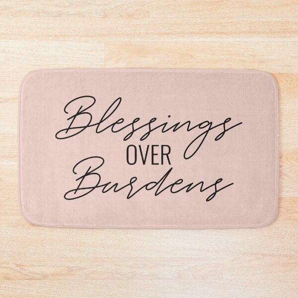 Item preview, Blessings Over Burdens Text in Black designed and sold by BLMcreations.
