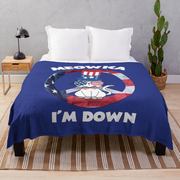 Item preview, Meowica - I'm Down - Funny Cat 4th of July designed and sold by MugsAndDuds.
