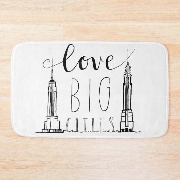 Item preview, New York City Skyscrapers Illustrations and Lettering--Love Big Cities  designed and sold by nycsketchartist.