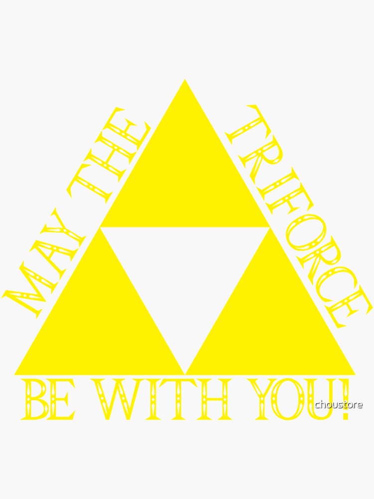 Thumbnail 3 of 3, Sticker, May the Tri force Be With You designed and sold by choustore.
