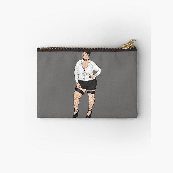 Item preview, BBW overweight, black-haired woman with large breasts in an elegant outfit designed and sold by PinUpsandPulp.