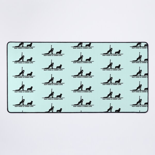 Item preview, SUP Yoga & Corgi Life Paddleboarding Dog Mom designed and sold by Guarddogdrive.