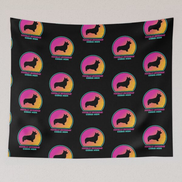 Item preview, Totally Awesome Corgi Mom Retro 80s Summer Gift designed and sold by Guarddogdrive.