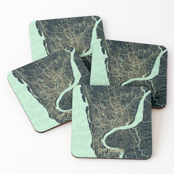 Item preview, Chattogram City Map of Bangladesh - Summer designed and sold by deMAP.