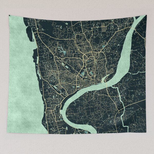 Item preview, Chattogram City Map of Bangladesh - Summer designed and sold by deMAP.