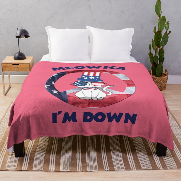 Item preview, Meowica - I'm Down - Funny Cat 4th of July designed and sold by MugsAndDuds.