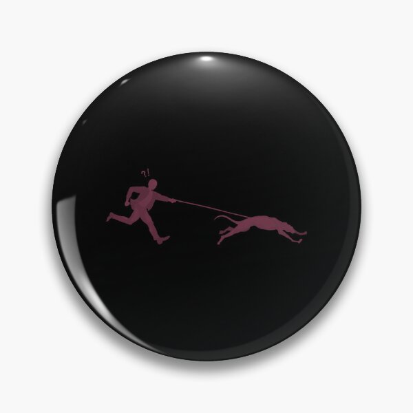 Item preview, Man Walking With Dog Sticker designed and sold by felyn3gloria.