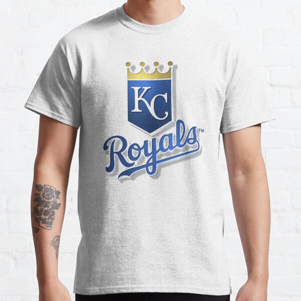 Kansas City Royals Womens M Love Baseball Tee T-Shirt Blue Crewneck 50/50  Blend