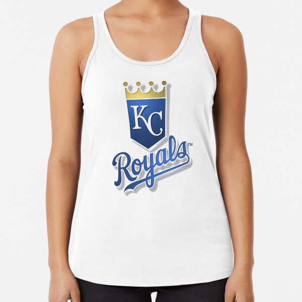 Kansas City KC Royals Tank Top Racerback Loose Fit Blue White shirt Women's  XS