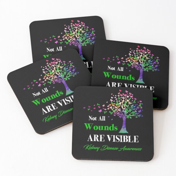 Item preview, Not All Wounds Are Visible Kidney Disease Awareness designed and sold by Hatjar.