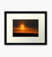 Foggy Sunrise Framed Print