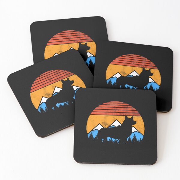 Item preview, Distressed Vintage Corgi Retro Sunset Mountains Dog Gift designed and sold by Guarddogdrive.