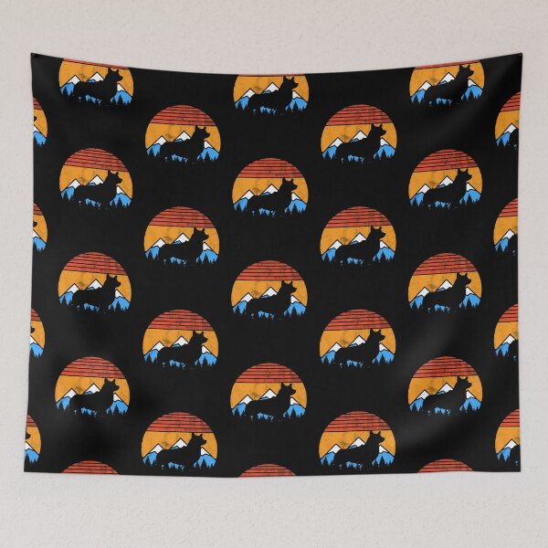 Item preview, Distressed Vintage Corgi Retro Sunset Mountains Dog Gift designed and sold by Guarddogdrive.