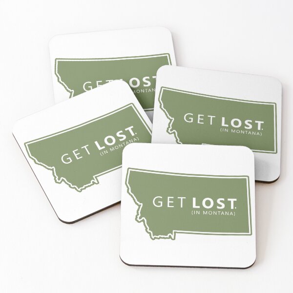Item preview, Get Lost in Montana MT State Decal designed and sold by hilda74.