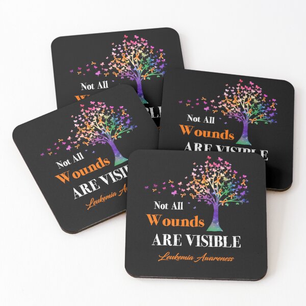 Item preview, Not All Wounds Are Visible Leukemia Awareness designed and sold by Hatjar.