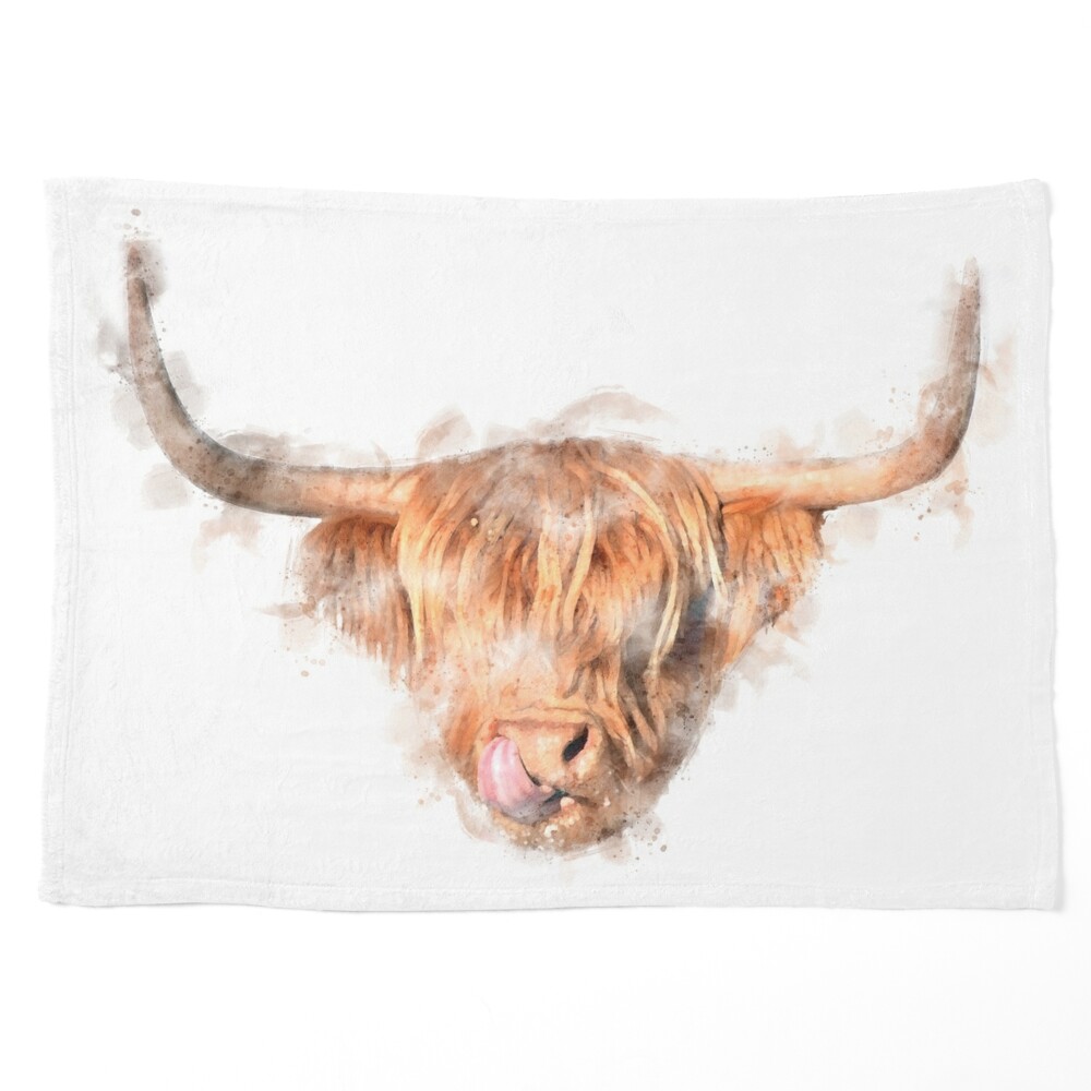Cow Bedroom Tapestry Picture Wall Decoration Highland Cow Print