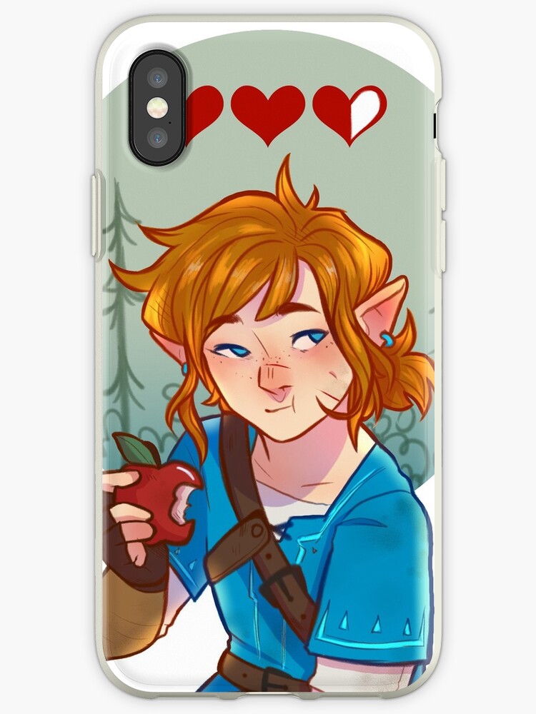 Link Legend Of Zelda Breath Of The Wild Iphone Case By Drizzledrawings