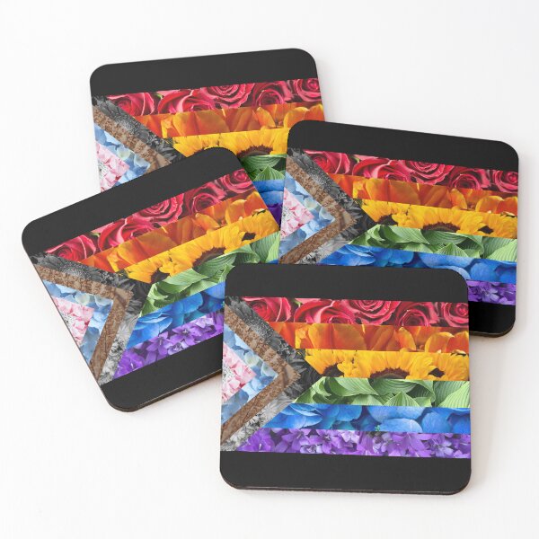 Item preview, Progress Pride Flag Flowers designed and sold by NYXFN.