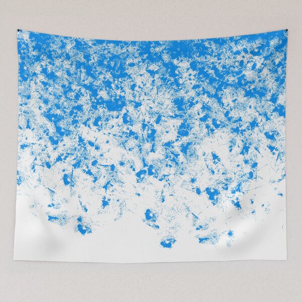 Item preview, Abstract Art White Light Blue  designed and sold by Tshirtstory.