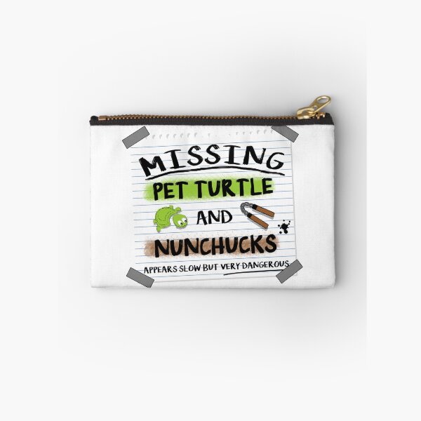 Item preview, Missing turtle and nunchucks TMNT parody designed and sold by Flippant Shirts.