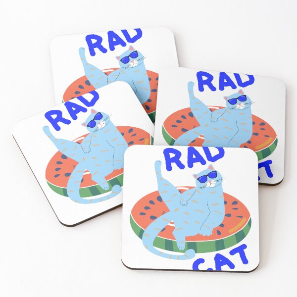 Item preview, Rad Cat On Watermelon Float designed and sold by BronikowskiART.