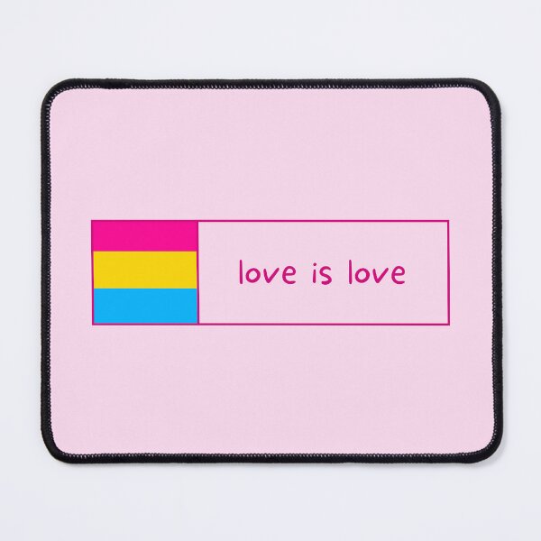 Item preview, love is love Pansexual Pride Flag Positive Quote Banner designed and sold by littlecornershop.