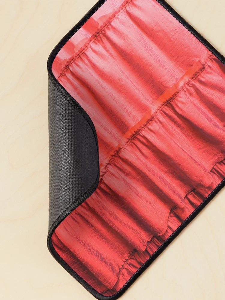 Thumbnail 2 of 5, Mouse Pad, Ruby Red Ruffles designed and sold by arfff.