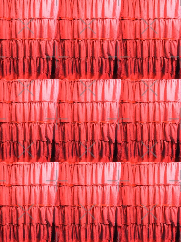 Thumbnail 3 of 3, Scarf, Ruby Red Ruffles designed and sold by arfff.