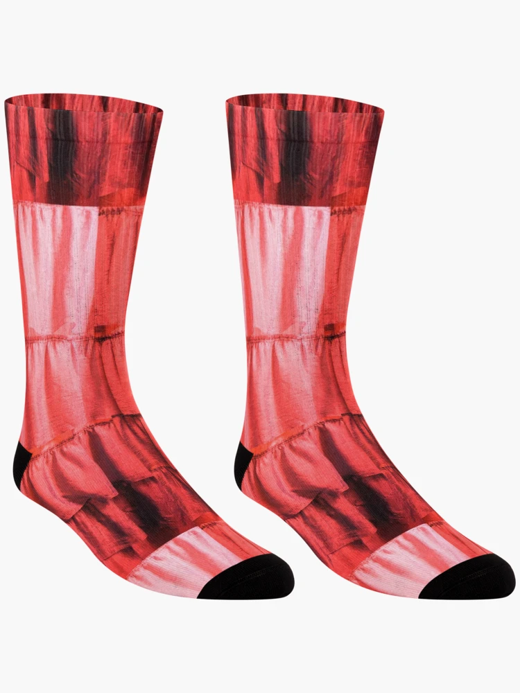 Thumbnail 3 of 5, Socks, Ruby Red Ruffles designed and sold by arfff.