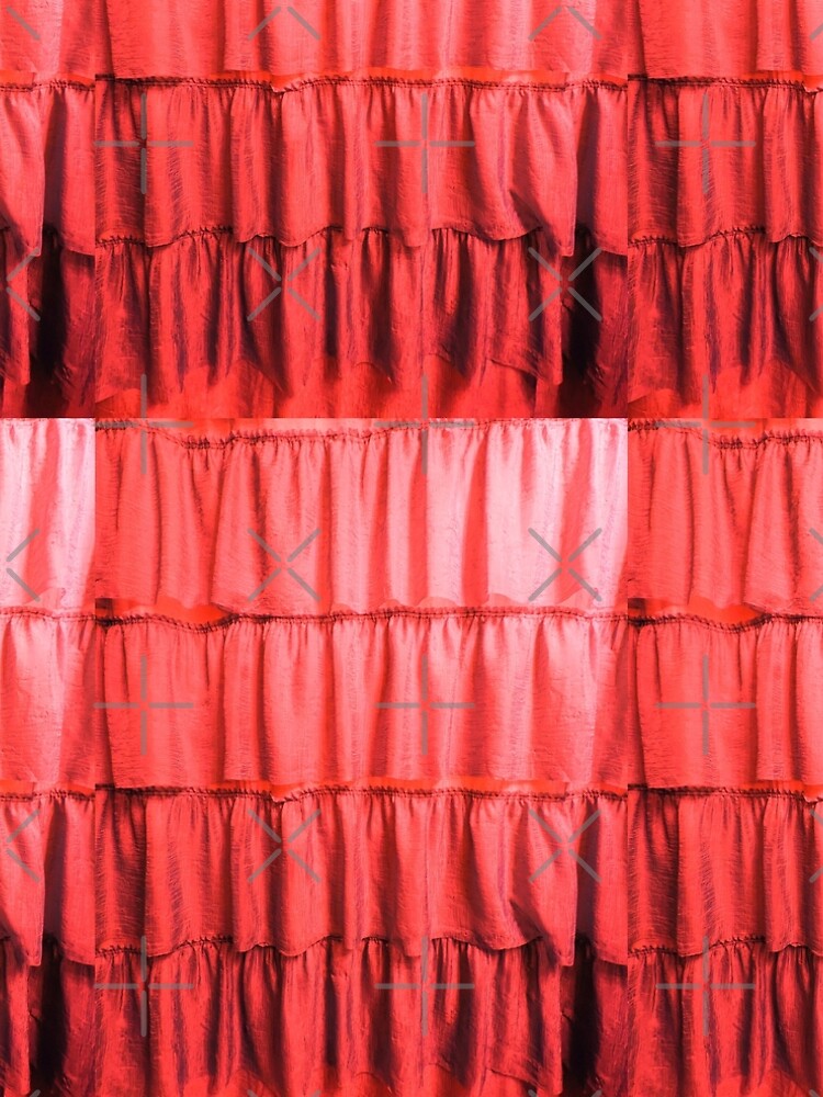 Thumbnail 5 of 5, A-Line Dress, Ruby Red Ruffles designed and sold by arfff.