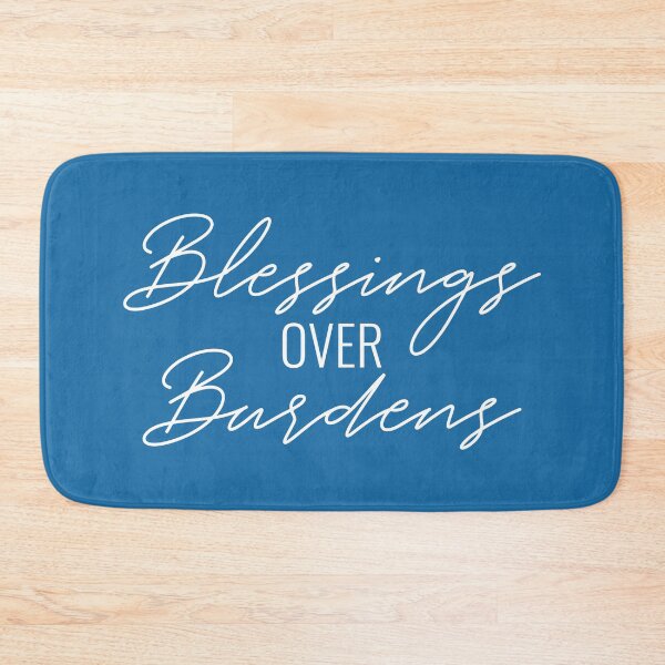 Item preview, Blessings Over Burdens Text in white designed and sold by BLMcreations.