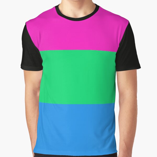 Polysexual Pride Flag Graphic T-Shirt